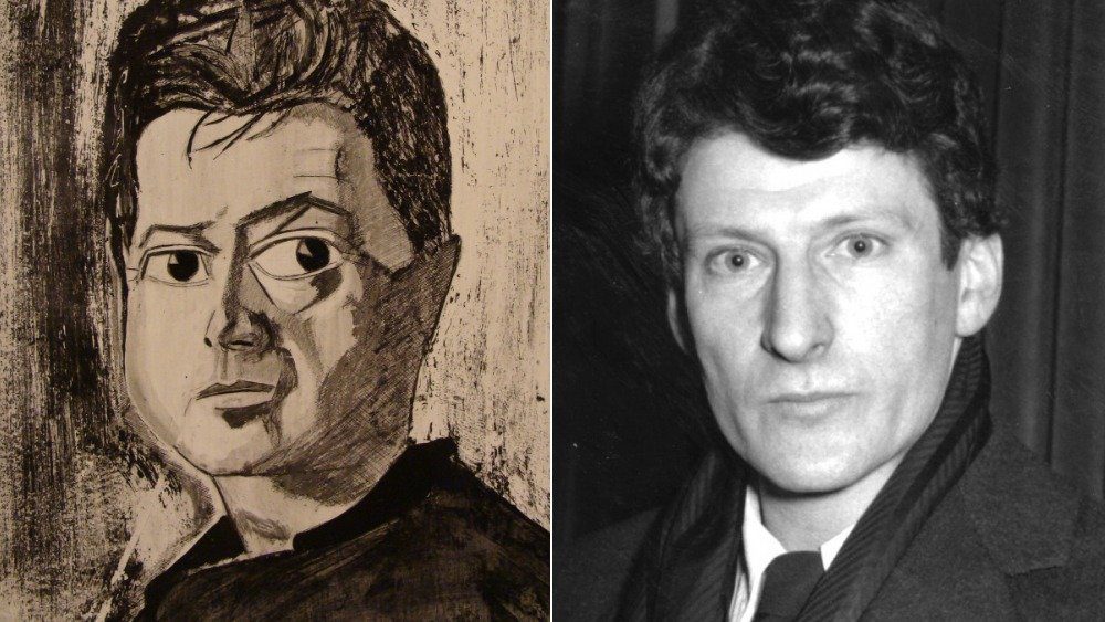 Слева: портрет Фрэнсиса Бэкона работы Реджинальда Грея, 1960 год. Справа: Люциан Фрейд