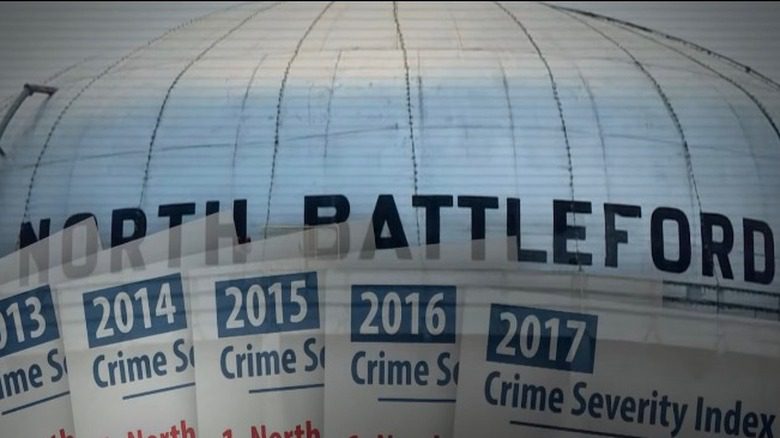Водонапорная башня в Норт-Бэттлфорде заголовки криминалистов