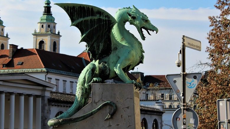 Мост дракона в Любляне