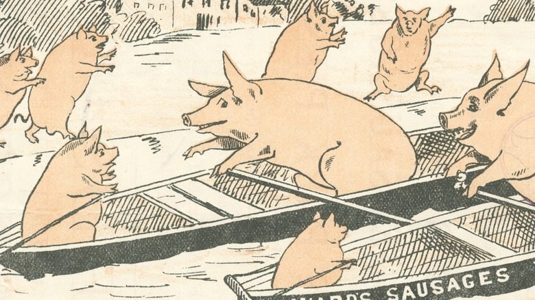 реклама гребли свиней
