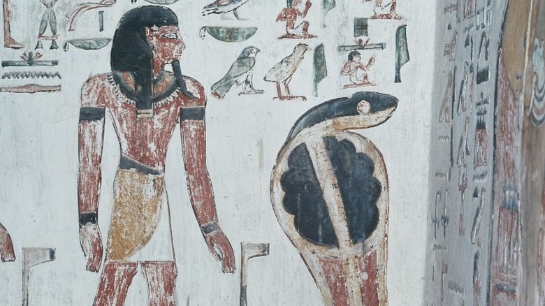 Фреска в гробнице фараона Сети I