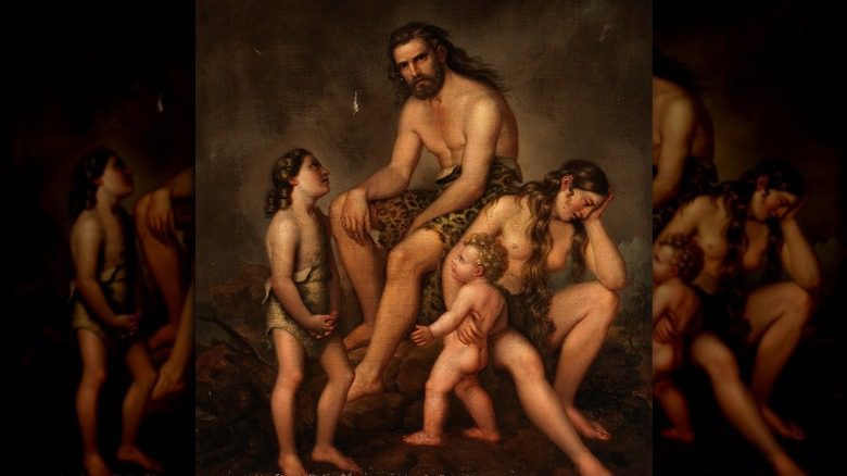 Каин со своей семьей