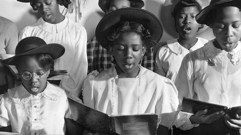 Молодой госпел-хор, Гарлем, 1955 год