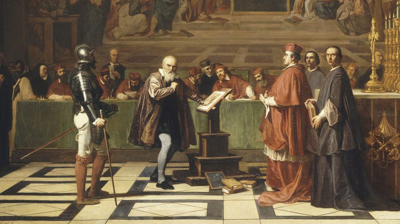 Галилео Галилей во время суда над ним