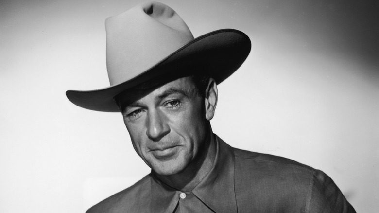Гэри Купер в ковбойской шляпе в 1950-х годах