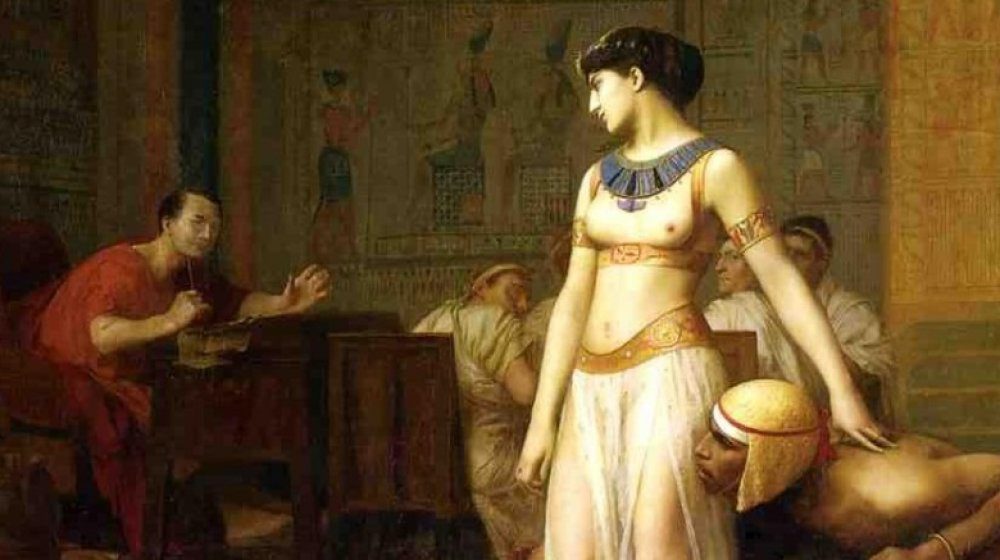 Клеопатра и Юлий Цезарь