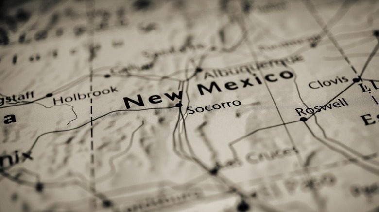 карта Нью-Мексико