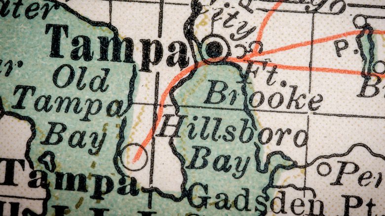 Карта Тампы, Флорида