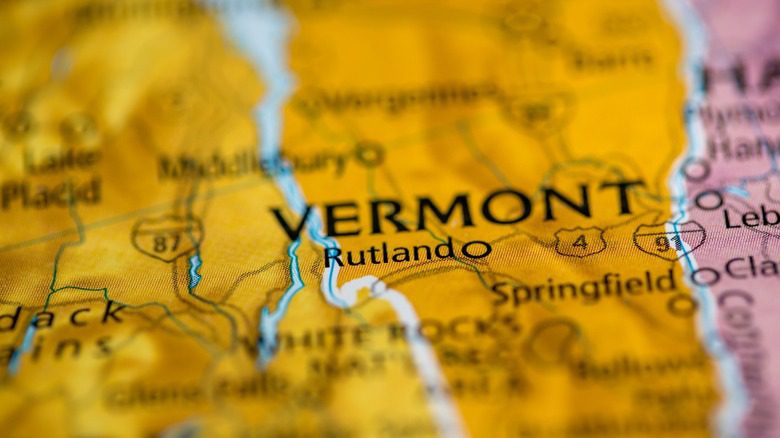 карта Вермонта