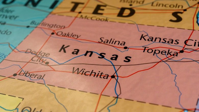 карта Канзаса