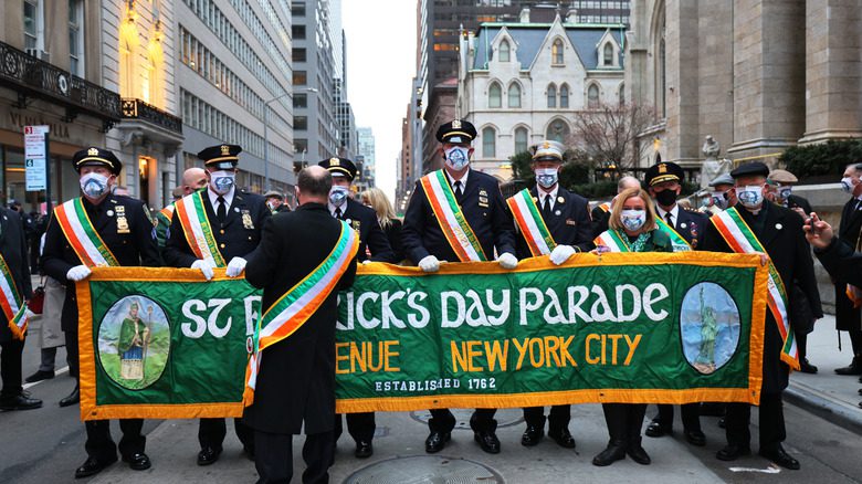 Парад в честь Дня святого Патрика в Нью-Йорке