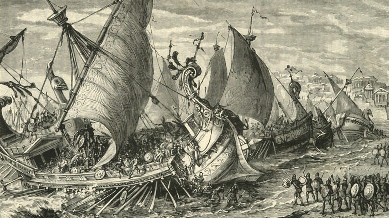 Иллюстрация битвы при Сиракузах 
