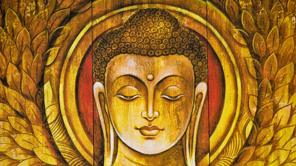 Ксилография с изображением Будды