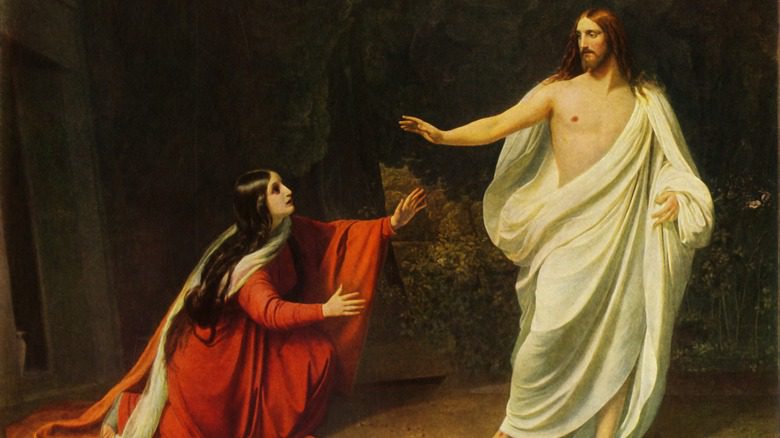 Воскресший Иисус появляется перед Марией Магдалиной