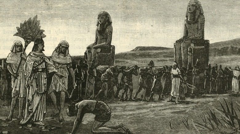 Рисунок, изображающий наказание израильтян 