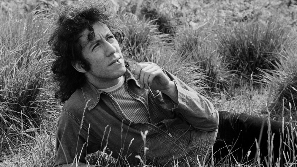 Питер Грин лежит в траве