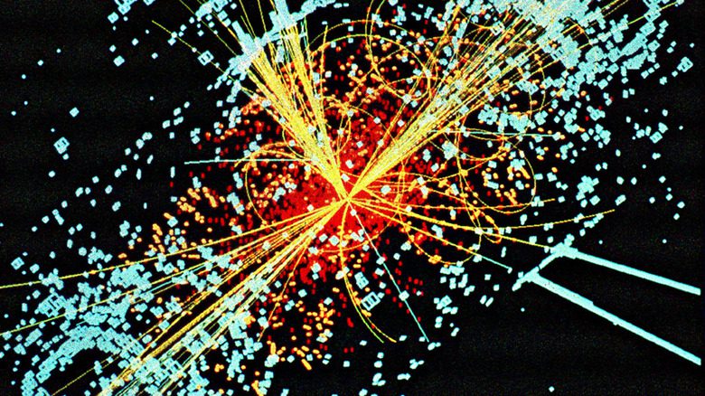 Визуализация субатомных частиц в ЦЕРНе.
