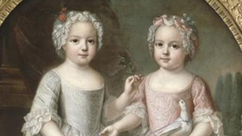 картина с изображением Элизабет и Генриетты в детстве.