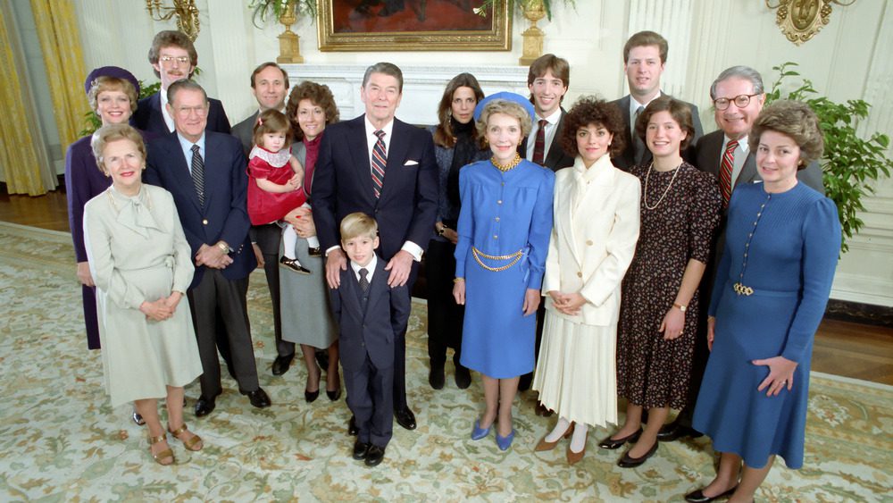 Инаугурационное семейное фото, семья Рейганов, 1985 год