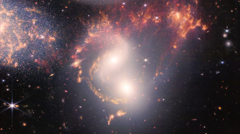 Обрезанное изображение NASA Webb из группы взаимодействующих галактик квинтета Стефана.