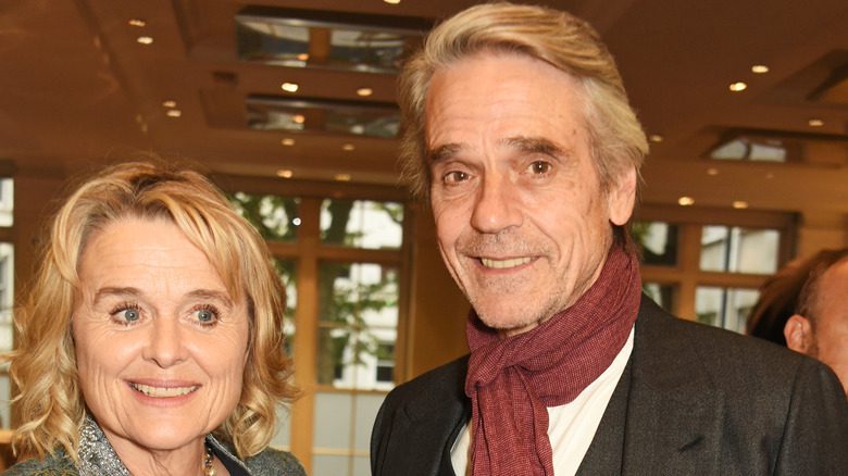 Jeremy Irons and Sinéad Cusack smiling