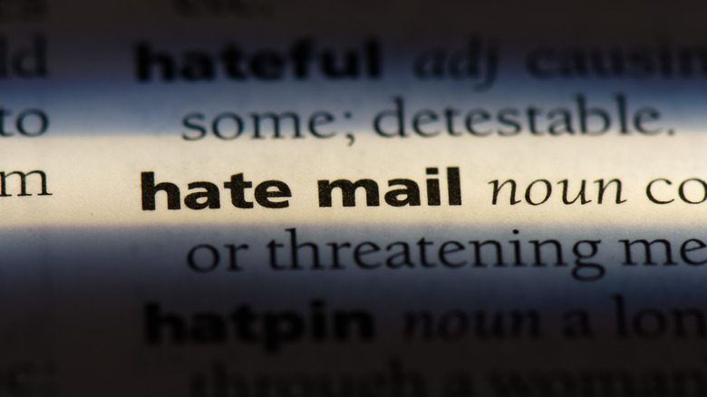 Photo of the world hate mail 