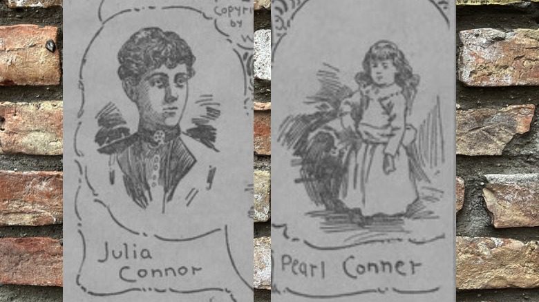 newspaper illustrations Julia and Pearl Connor 