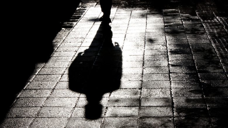person's shadow