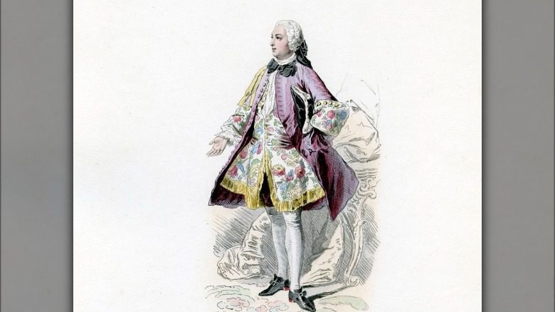 illustration of 1700s men's fashion