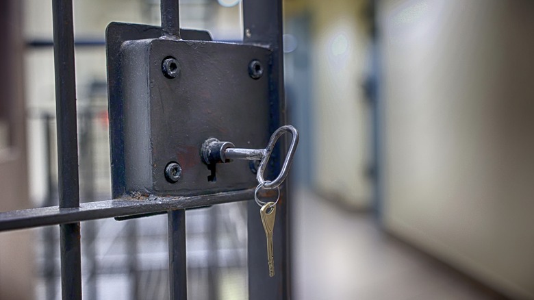 Тюремные ворота с ключом
