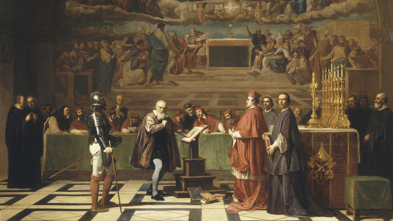 Галилей перед судьями инквизиции