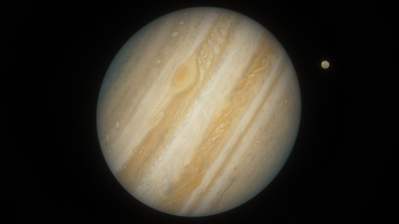 Юпитер с Ио поблизости