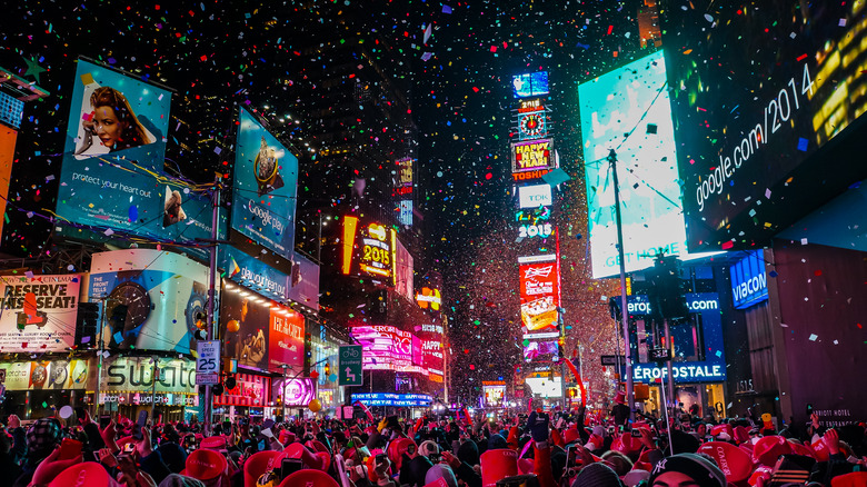 Новогодняя ночь на Таймс-сквер