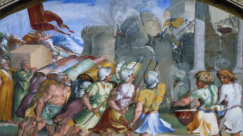 Картина с изображением битвы при Иерихоне
