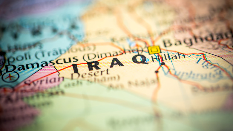 карта Ирака