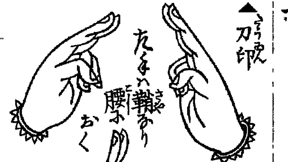 Рисунок руки, делающей знак