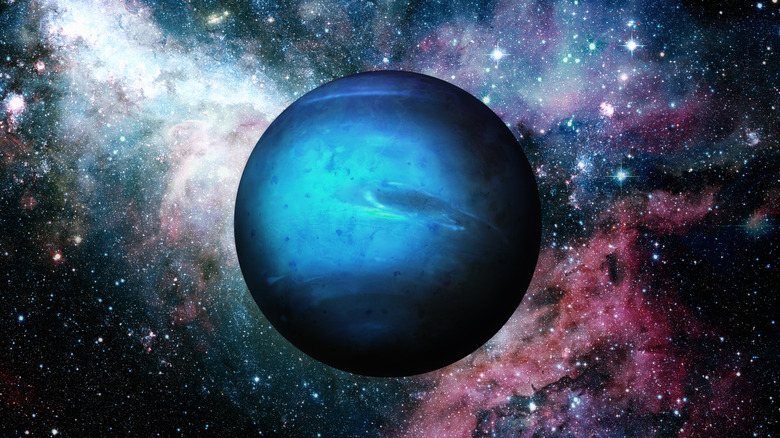 Планета Нептун и галактика