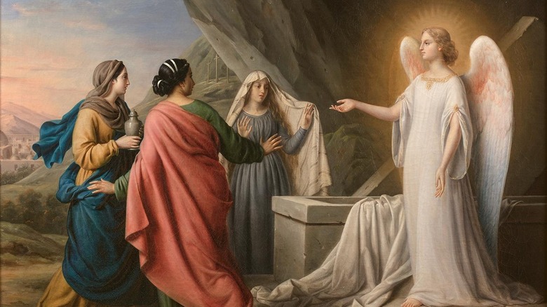 Ангел, приветствующий женщин у гробницы Иисуса